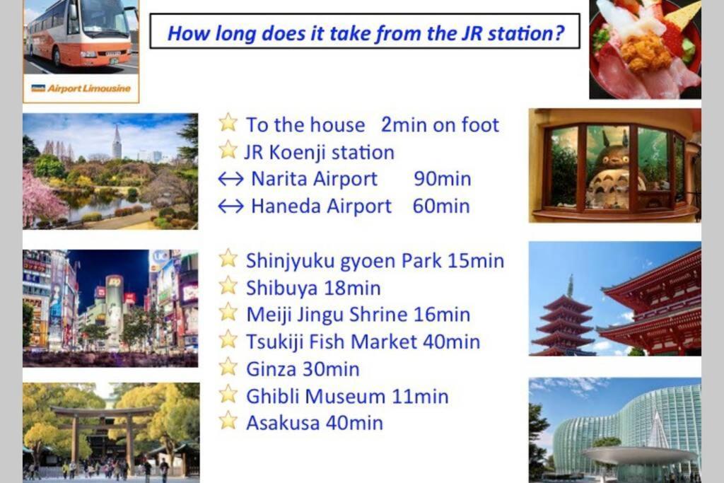 Villa Cutefamilyhouse! 3Ldk 6Minshinjuku 3Minjrsta Cozy,Fun,Bright! Kidsfree Under6Yrs Tokio Exterior foto